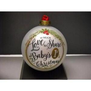 Baby’s First Christmas Ornament – New in Box (DEMDACO)